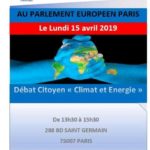Parlement Européen Paris : Debat citoyen sur climat et energie
