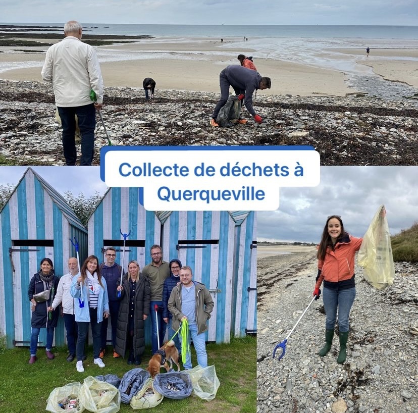 WiN Normandie : opération nettoyage de la plage de Querqueville